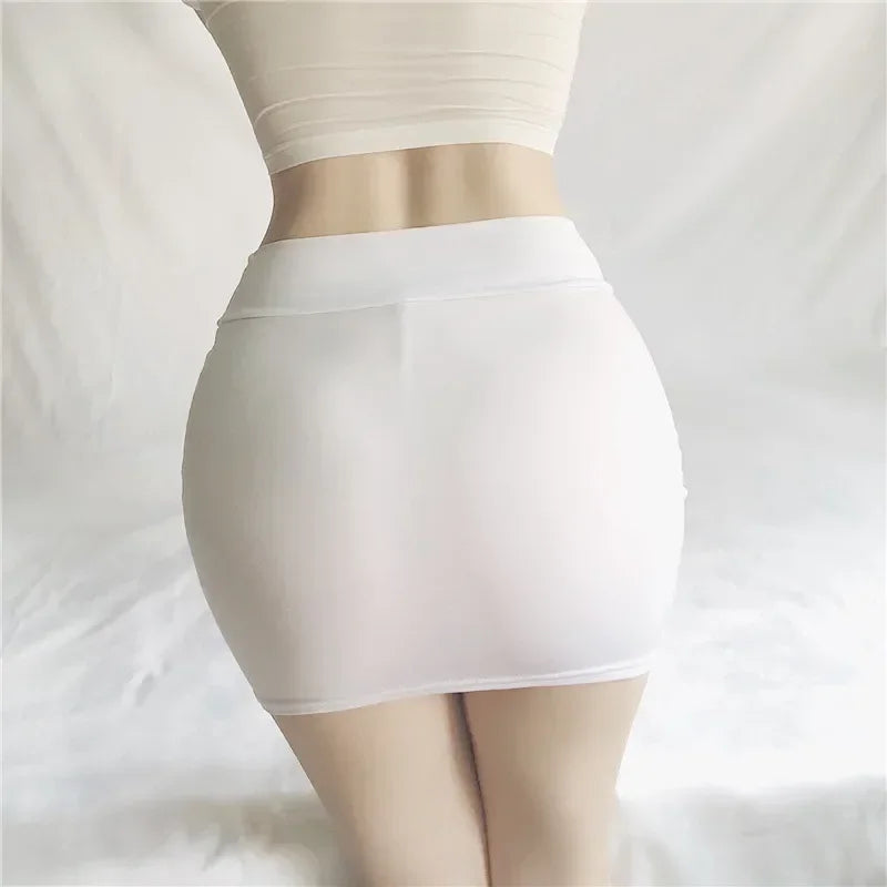 High Waist Pencil Mini Skirts Bodycon Tight Night Club Party Package Wrap Short Skirt Sexy Casual Black White Women Skirts